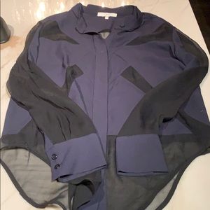 Iro Black and Navy Blouse
